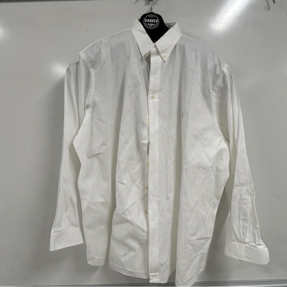 Ralph Lauren Black Label White Dress Shirt 20 38/39 Luxury Minimalist Classic